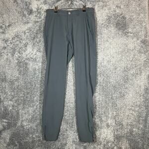 Primo Pants Mens 30 Tall Gray Golf Performance Ankle Zip Stretch Golfer Casual